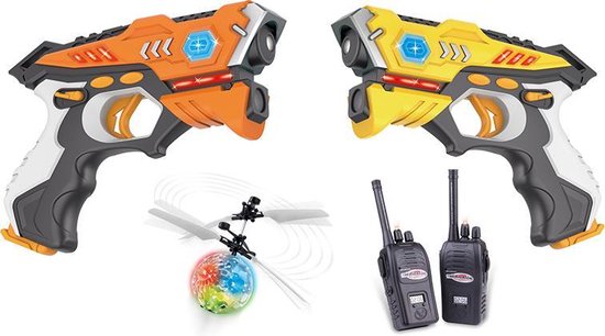 PRO Lasergun set Inclusief 2 walkie talkie